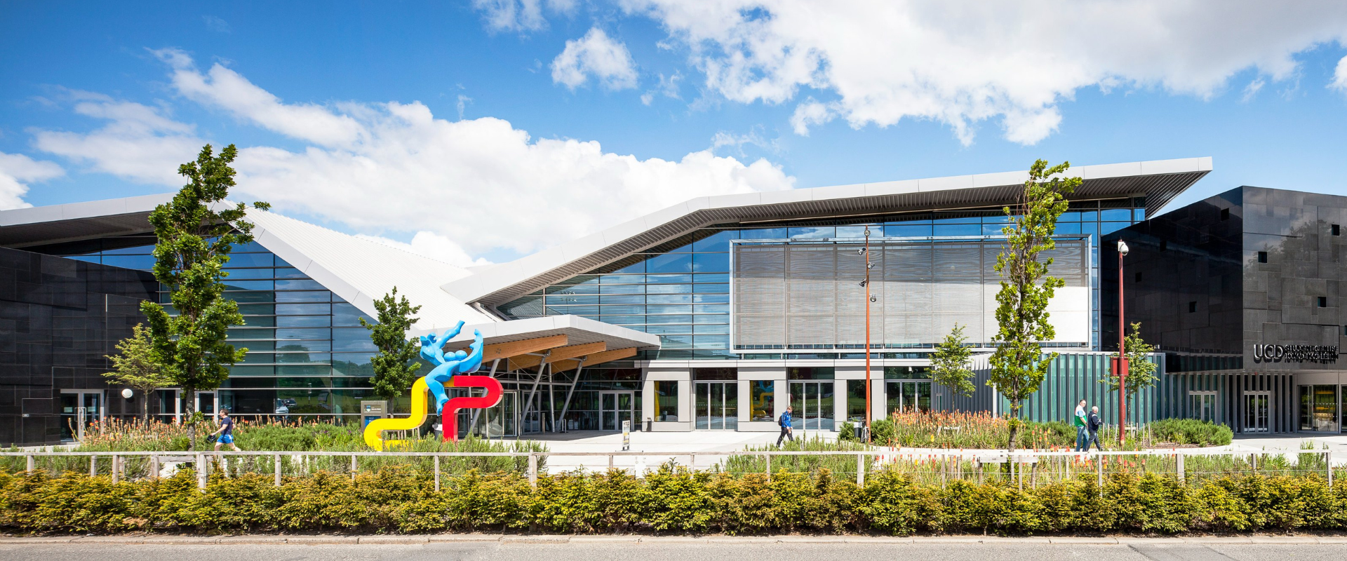 Front view of the UCD Sport Centre